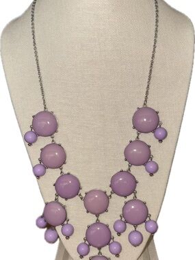 Lavender Statement Bib Necklace